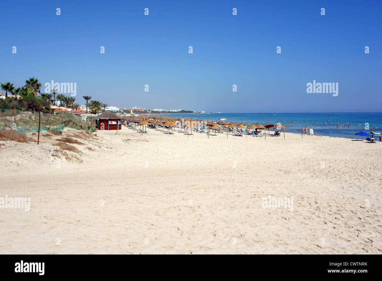 Strand von Sousse, Tunesien, Nordafrika Stockfoto