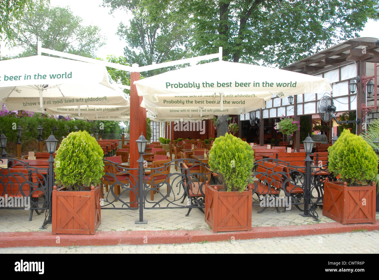 Mamaia, ein sehr beliebter Ferienort an der rumänischen Schwarzmeerküste Stockfoto