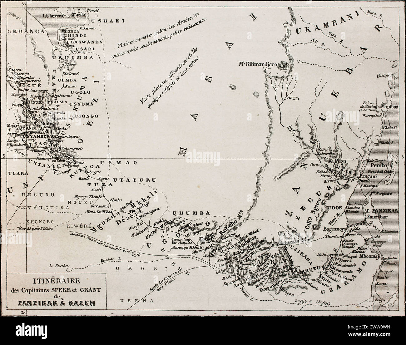von Sansibar Mzuri Stockfoto