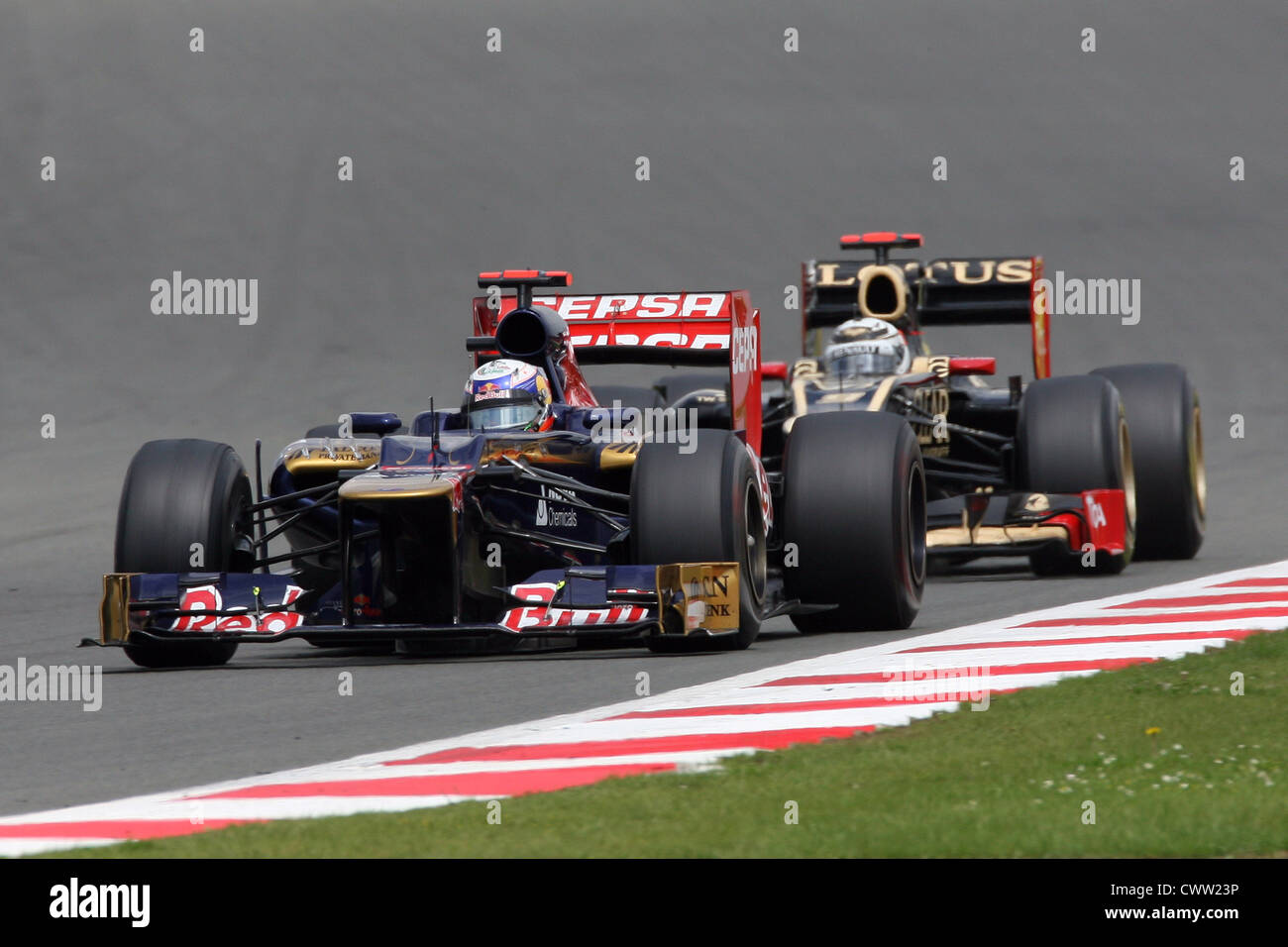 Jean Eric Vergne, (Toro Rosso F1) British Grand Prix, Silverstone UK. Formel 1, Formel 1 Stockfoto