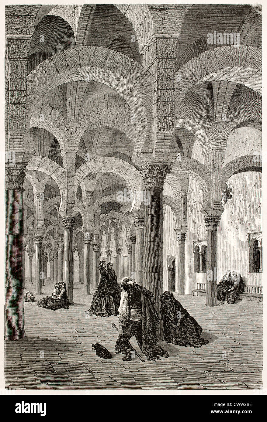 Moschee von Cordoba Interieur Stockfoto