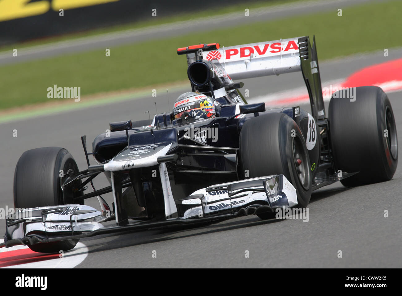 Pastor Maldonado (WilliamsF1) British Grand Prix, Silverstone UK. Formel 1, Formel 1 Stockfoto