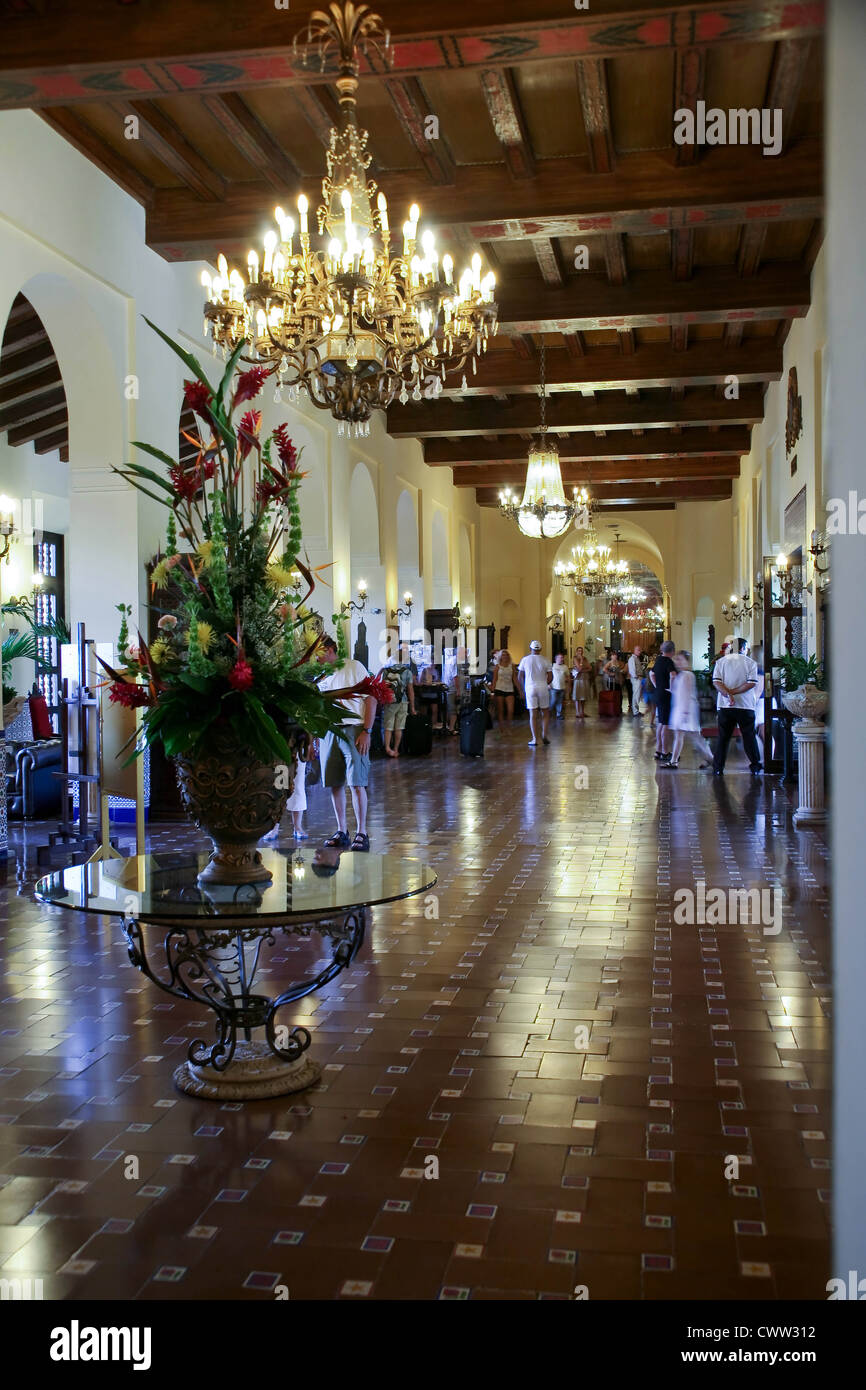 Flur Nacional de Cuba Hotel Plaza, Ciudad De La Habana, Vedado, Havanna, Kuba Stockfoto