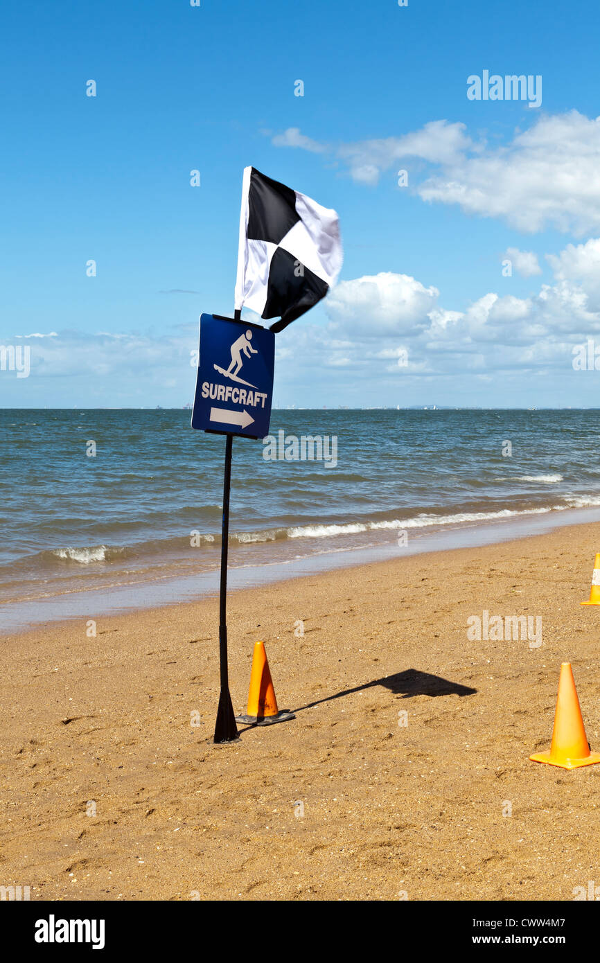 Lebensretter-Beachflags Stockfoto