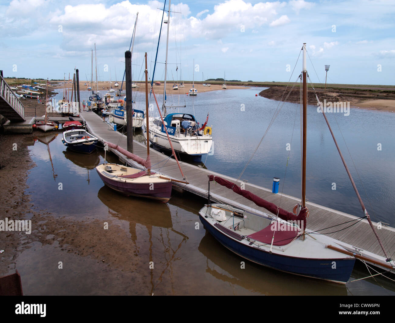 Hafen von Wells-Next-the-Sea, Norfolk, Großbritannien Stockfoto