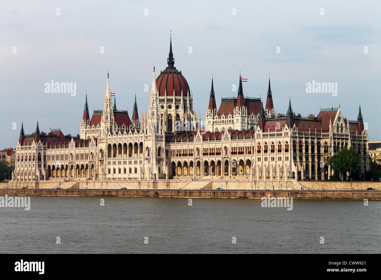 Ein Bild von dem Parlament von Budapest in Ungarn Stockfoto