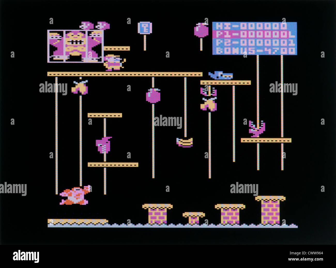 Donkey Kong Arcade-Videospiel Stockfoto