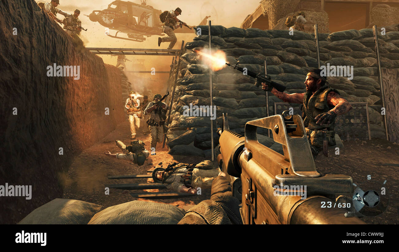 Computer-Videospiel - Call of Duty black ops Stockfoto