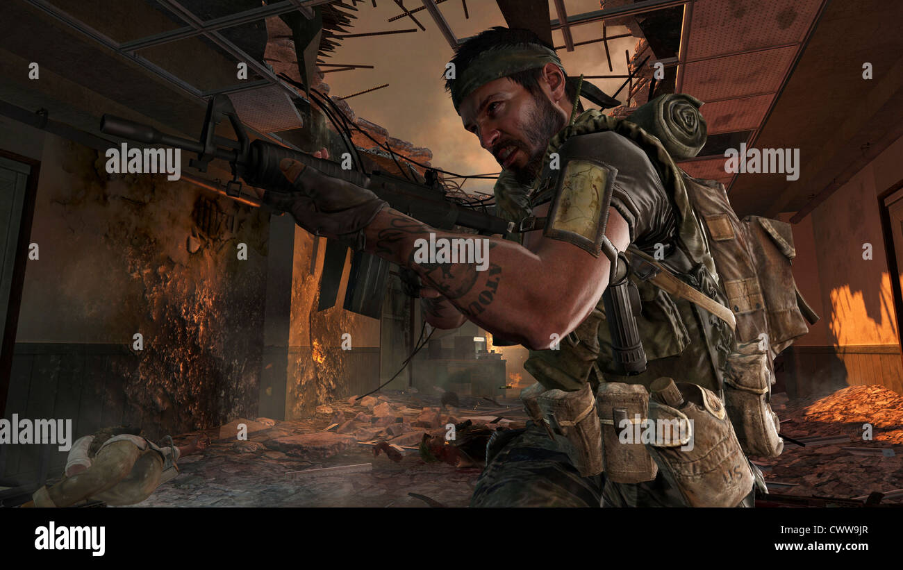 Call of Duty 4-black-Ops-Computer-Video-Spiel Stockfoto
