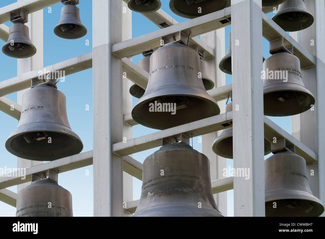 Glocken des Turms Stockfoto