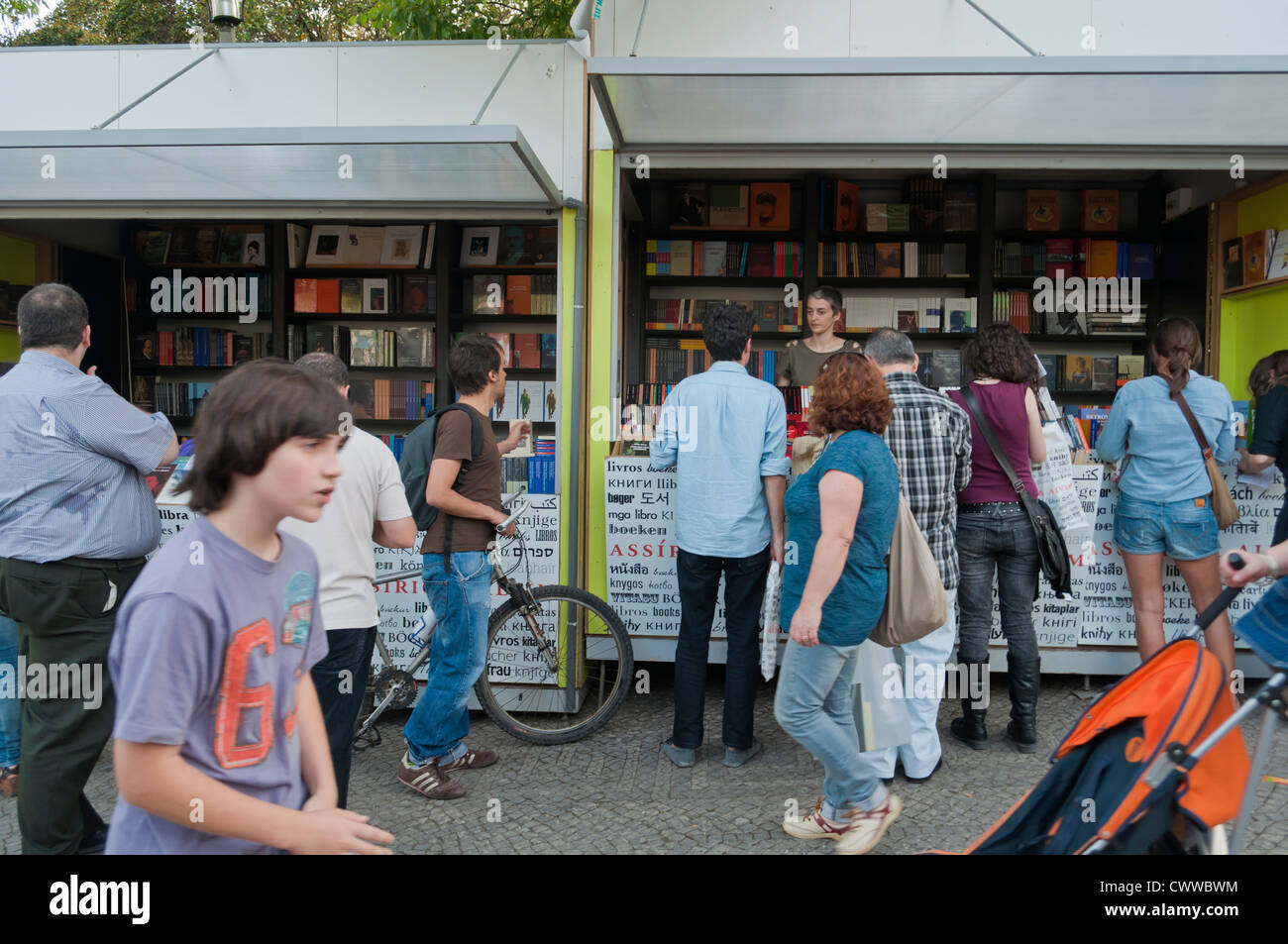 Buchmesse im Park Eduardo VII, Lissabon, Portugal Stockfoto