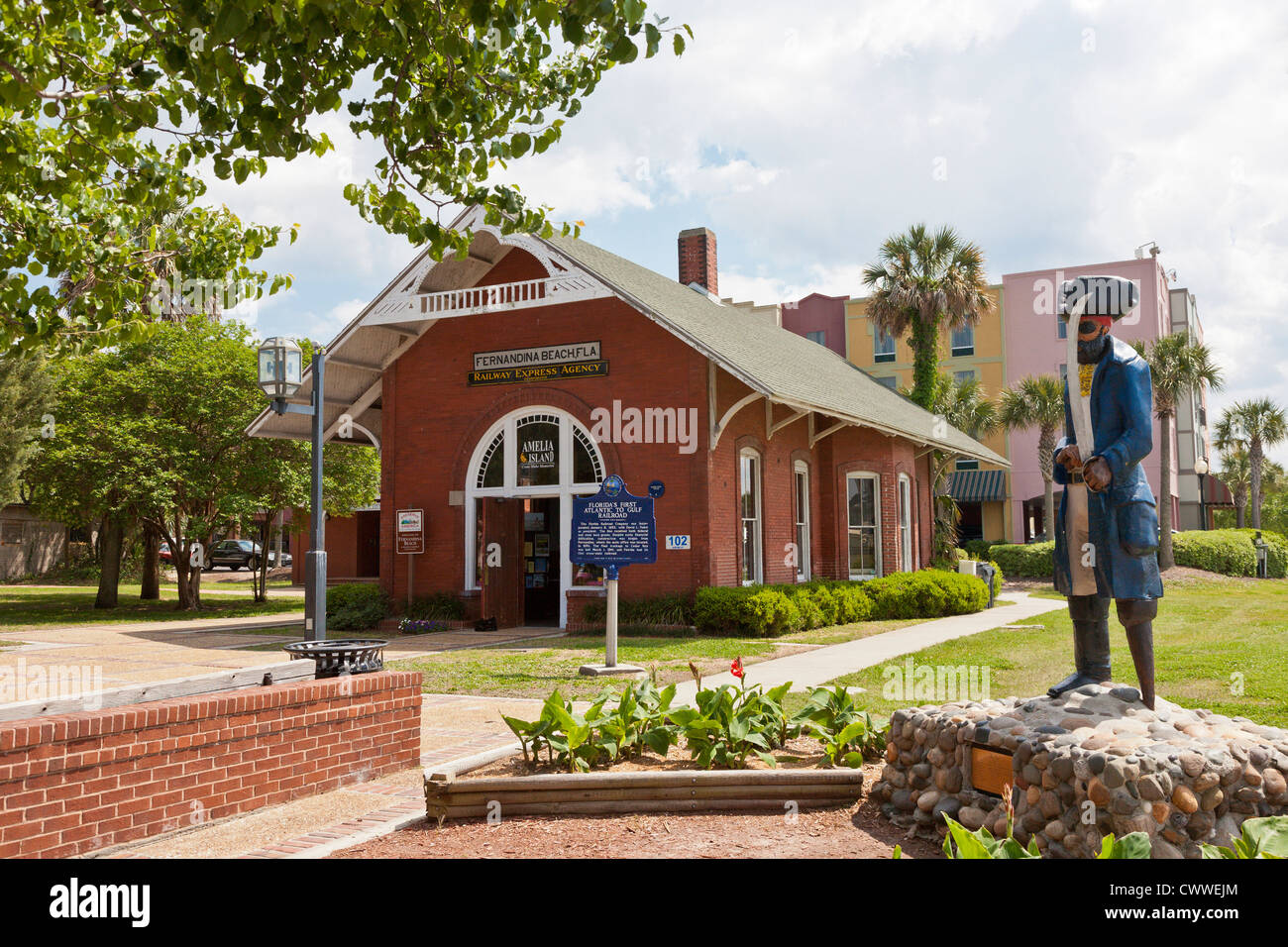 Das alte Railroad Depot dient heute bei der Handelskammer Gebäude im