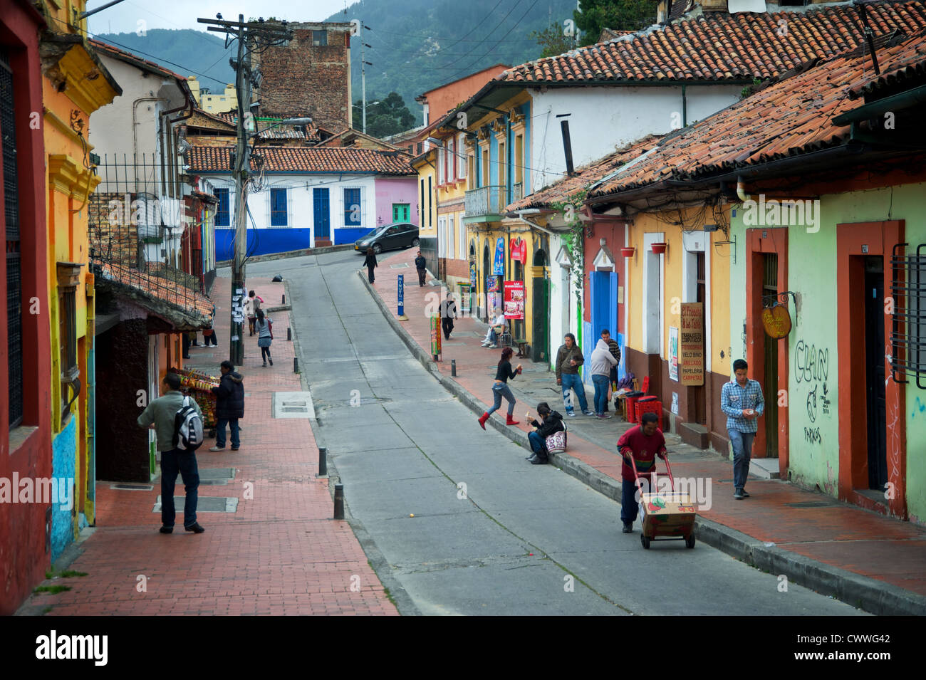 Straßen von Bogota, Kolumbien, Südamerika Stockfoto