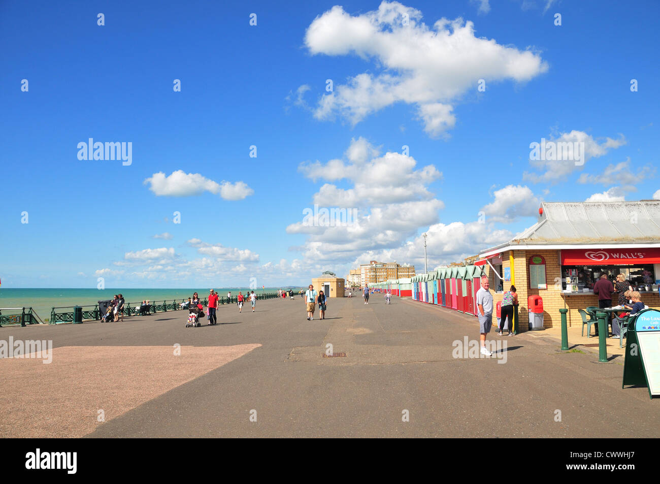 Brighton und hove Strandpromenade, uk Stockfoto