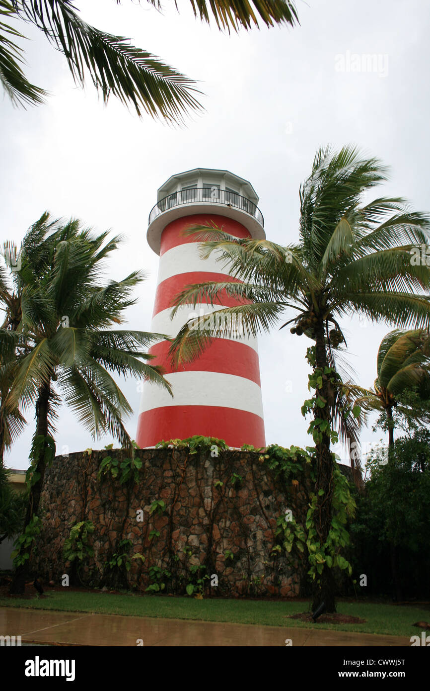 Leuchtturm Bild Our Lucaya grand Bahamas Freeport Leuchttürme Stockfoto