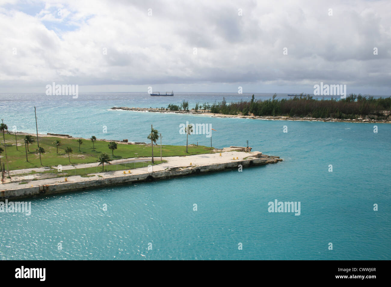Grand Bahamas Wasserstraße Bahama Island Ozean Seelandschaft Bild Stockfoto