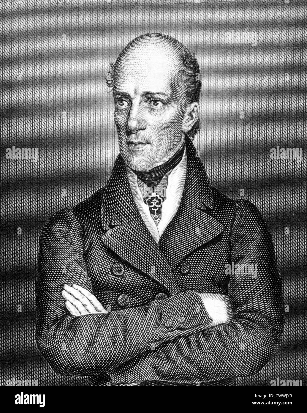 John Erzherzog von Österreich (1782-1859) auf Kupferstich aus dem Jahr 1859. Österreichischer Feldmarschall und kaiserlichen deutschen Regent. Stockfoto