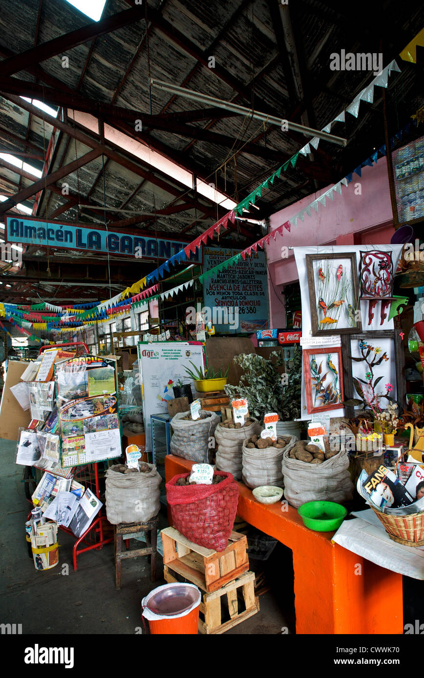 Markthalle in Bogota, Kolumbien, Südamerika. Stockfoto
