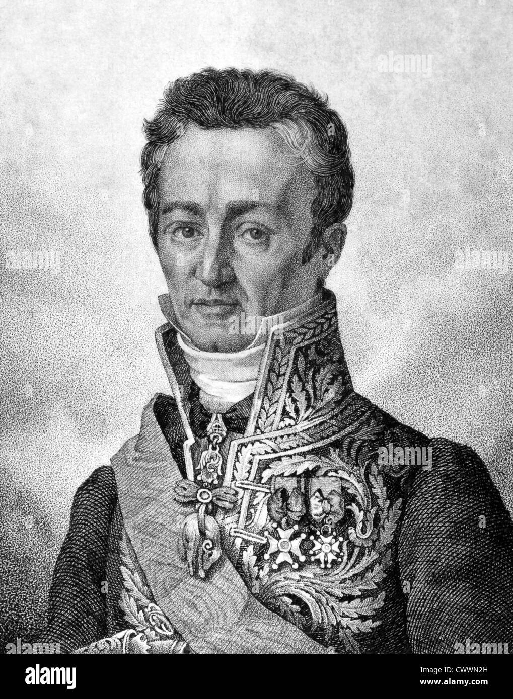 JeanBaptiste de Villele (17731854) auf Kupferstich aus dem Jahr 1859