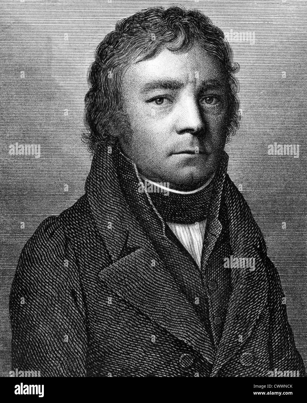 Johann Heinrich van Ess (1772-1847) auf Kupferstich aus dem Jahr 1859. Deutscher katholischer Theologe. Stockfoto