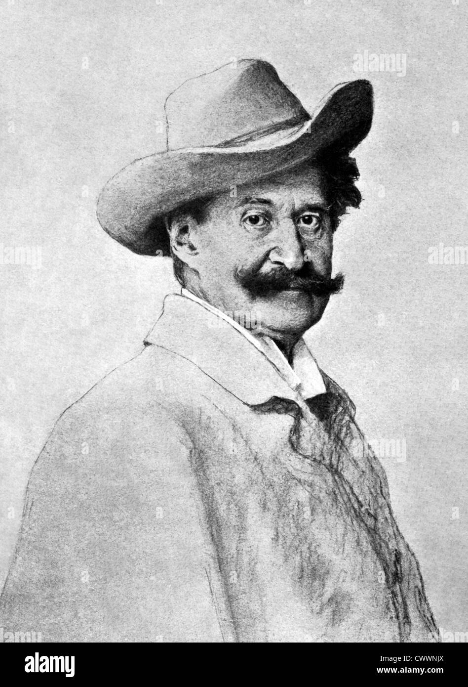 Johann Strauss II (1825 – 1899) auf antiken Druck aus dem Jahre 1899. Österreichischer Komponist. Stockfoto