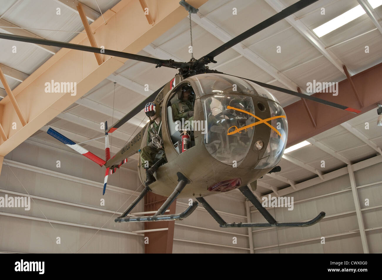 Hughes/MD 500 Helikopter im Krieg Eagles Air Museum, Santa Teresa, New Mexico, USA Stockfoto