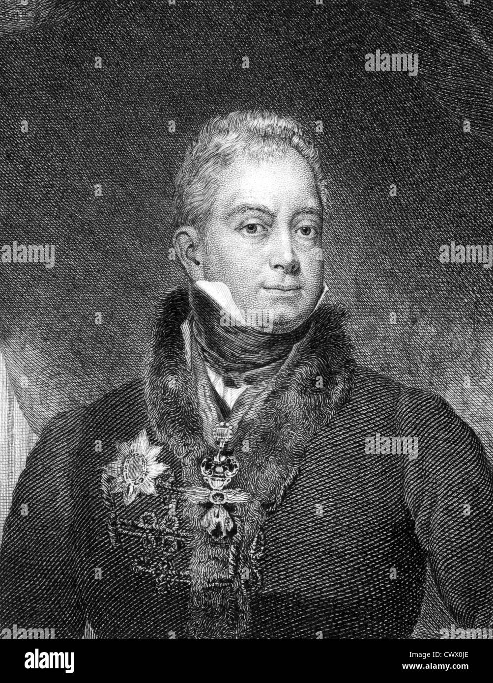 William IV des Vereinigten Königreichs (1765-1837) auf Kupferstich aus dem Jahr 1859. König von Großbritannien und Irland und Hannover 1830-1837. Stockfoto