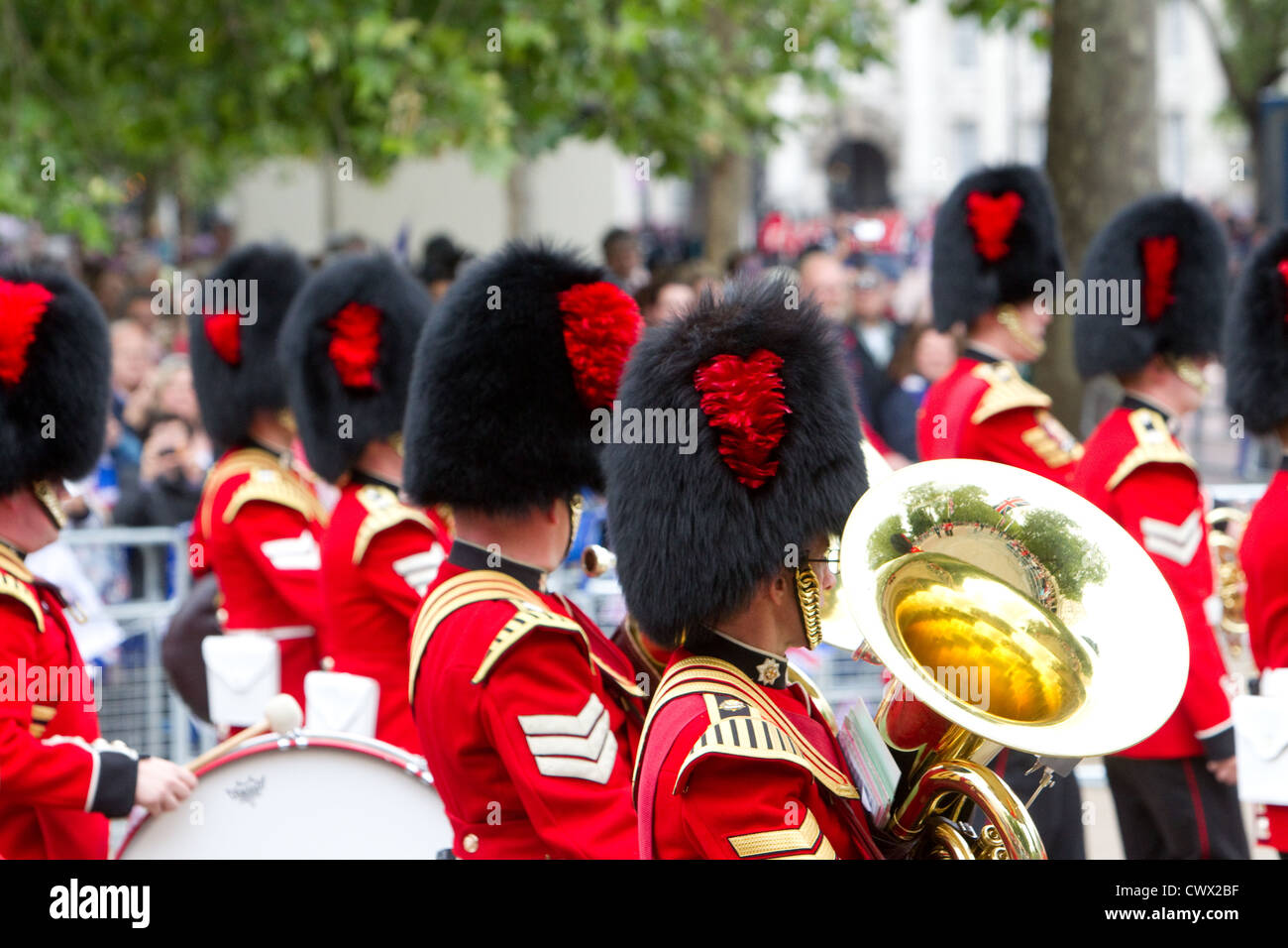 Royal Horseguards in der Mall Stockfoto