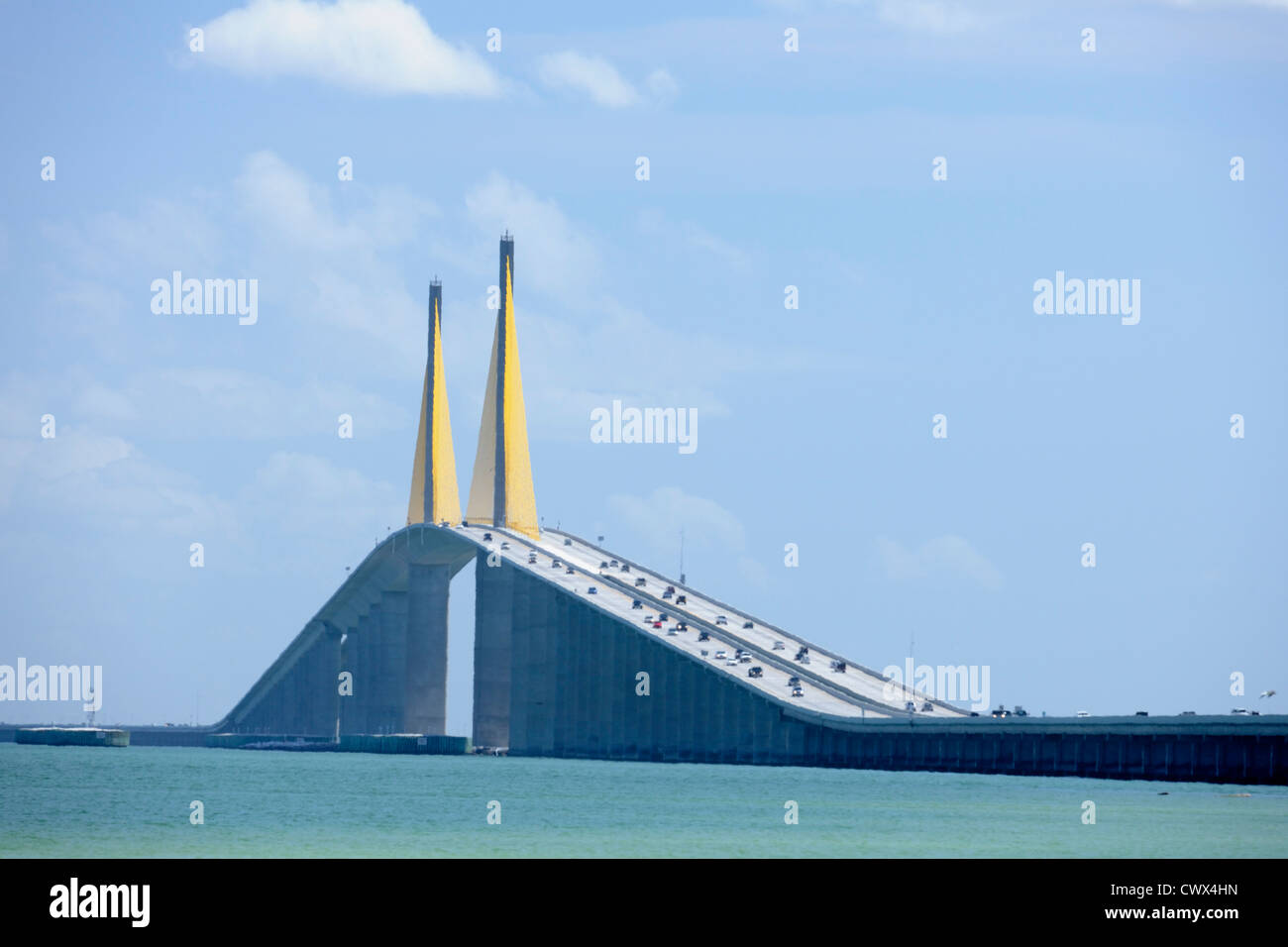 Bob Graham Sunshine Skyway Bridge, St. Petersburg, Florida, USA Stockfoto