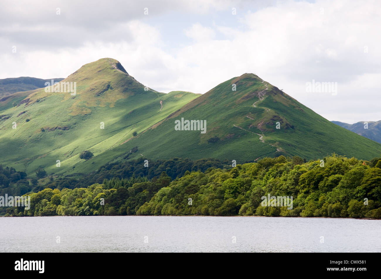 Catbells Berg, Keswick, Nationalpark Lake District, England Stockfoto