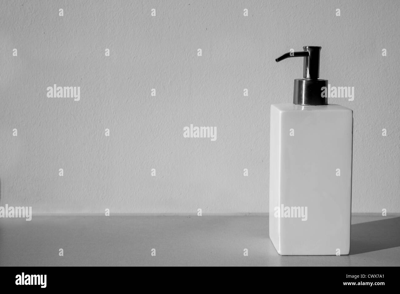 Flasche Seife im Badezimmer haben guten gestaltete Form Stockfoto