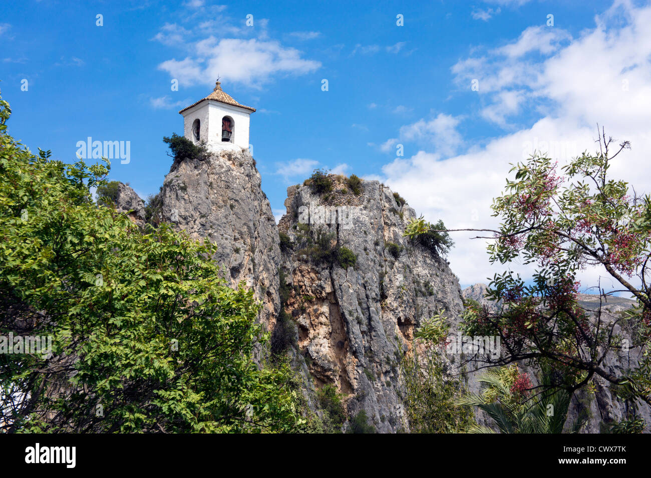 Haus Auf Fels Plus Palm Trees Guadalest Costa Blanca Spanien