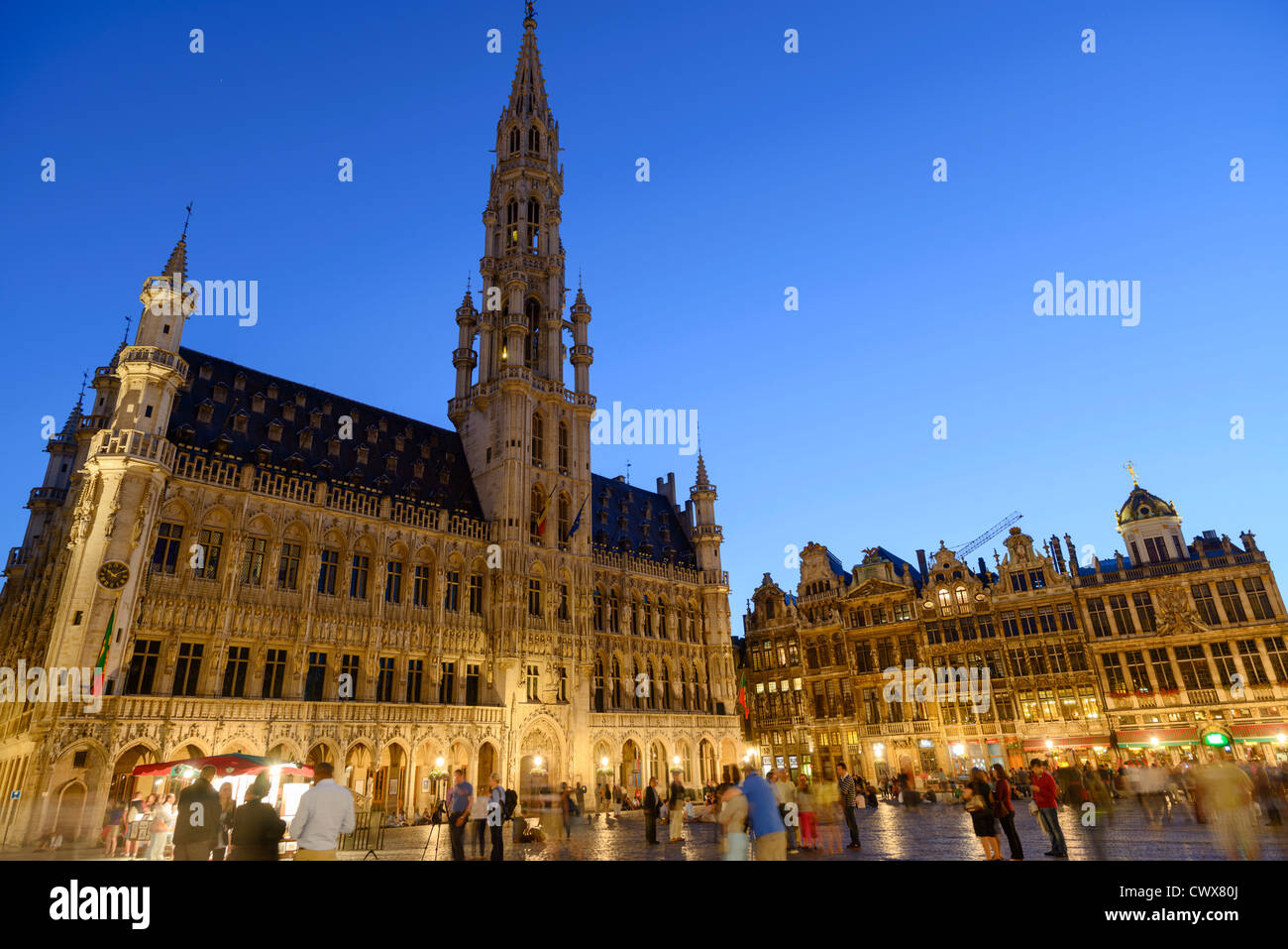 Rathaus, Grand Place, Brüssel, Belgien, Europa Stockfoto