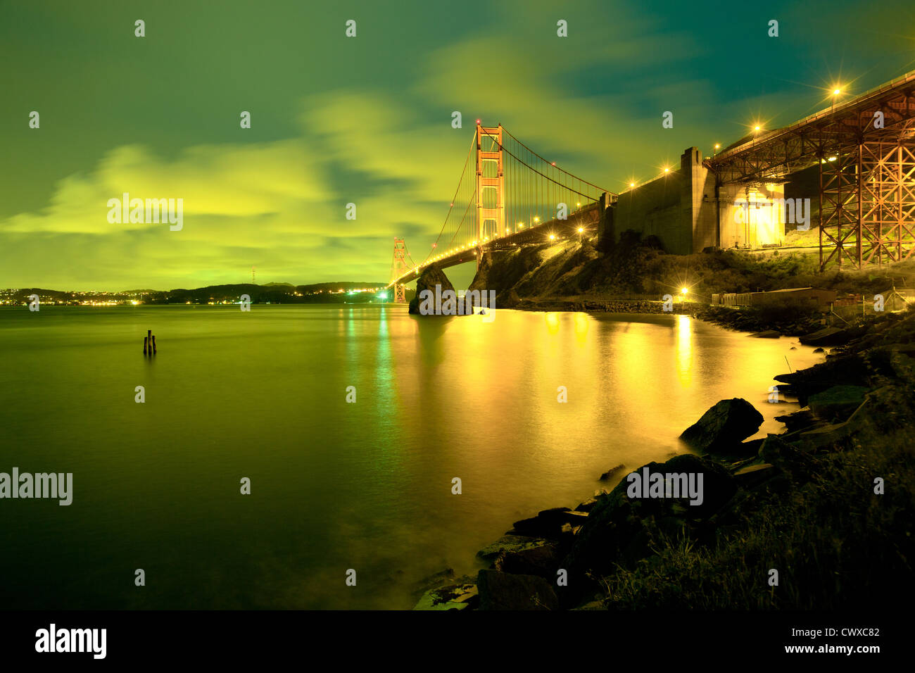 Die Golden Gate Bridge, San Francisco, Kalifornien, USA Stockfoto