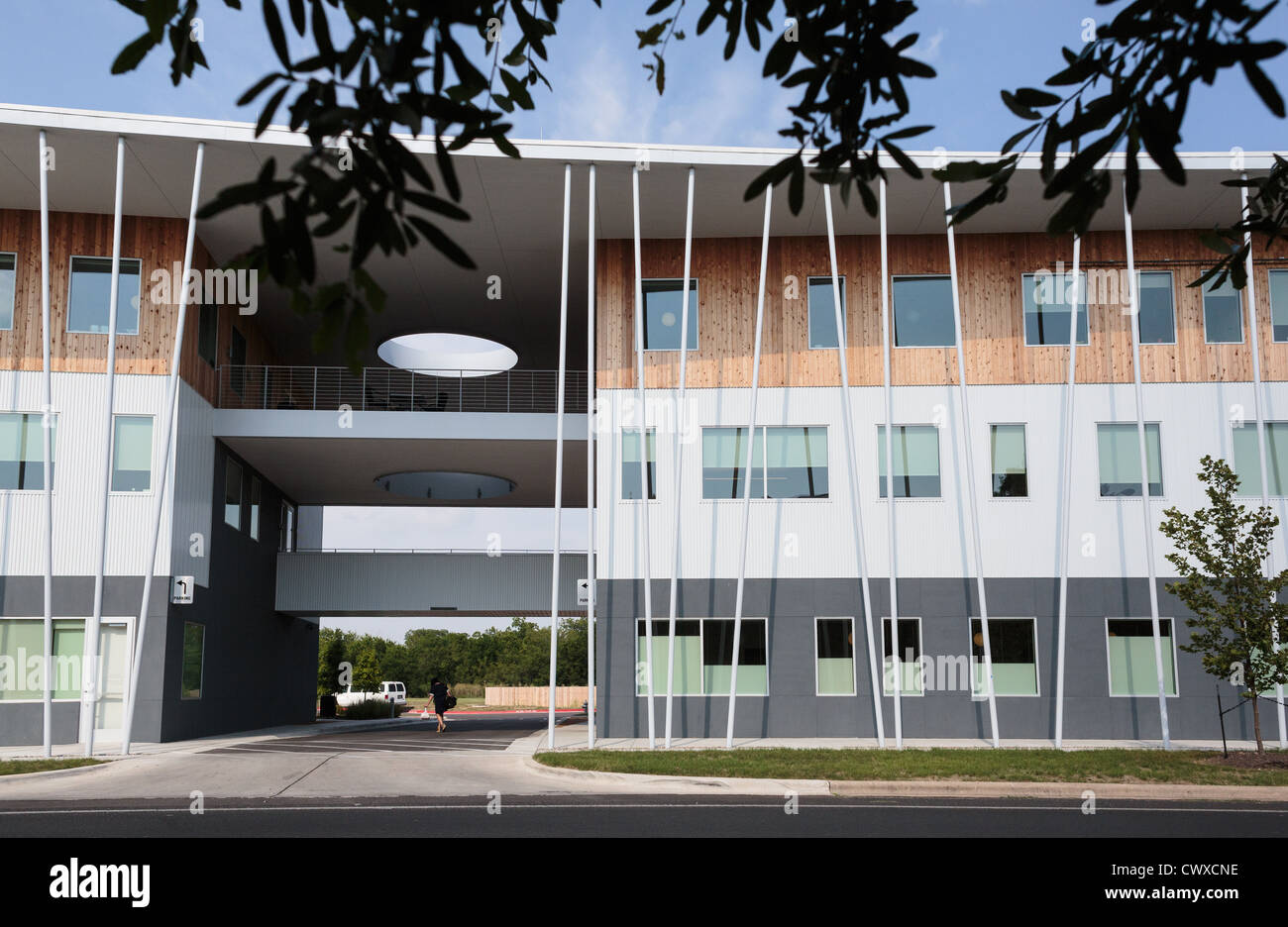 Moderne architektonische Lifeworks Gebäude in Austin, Texas Stockfoto