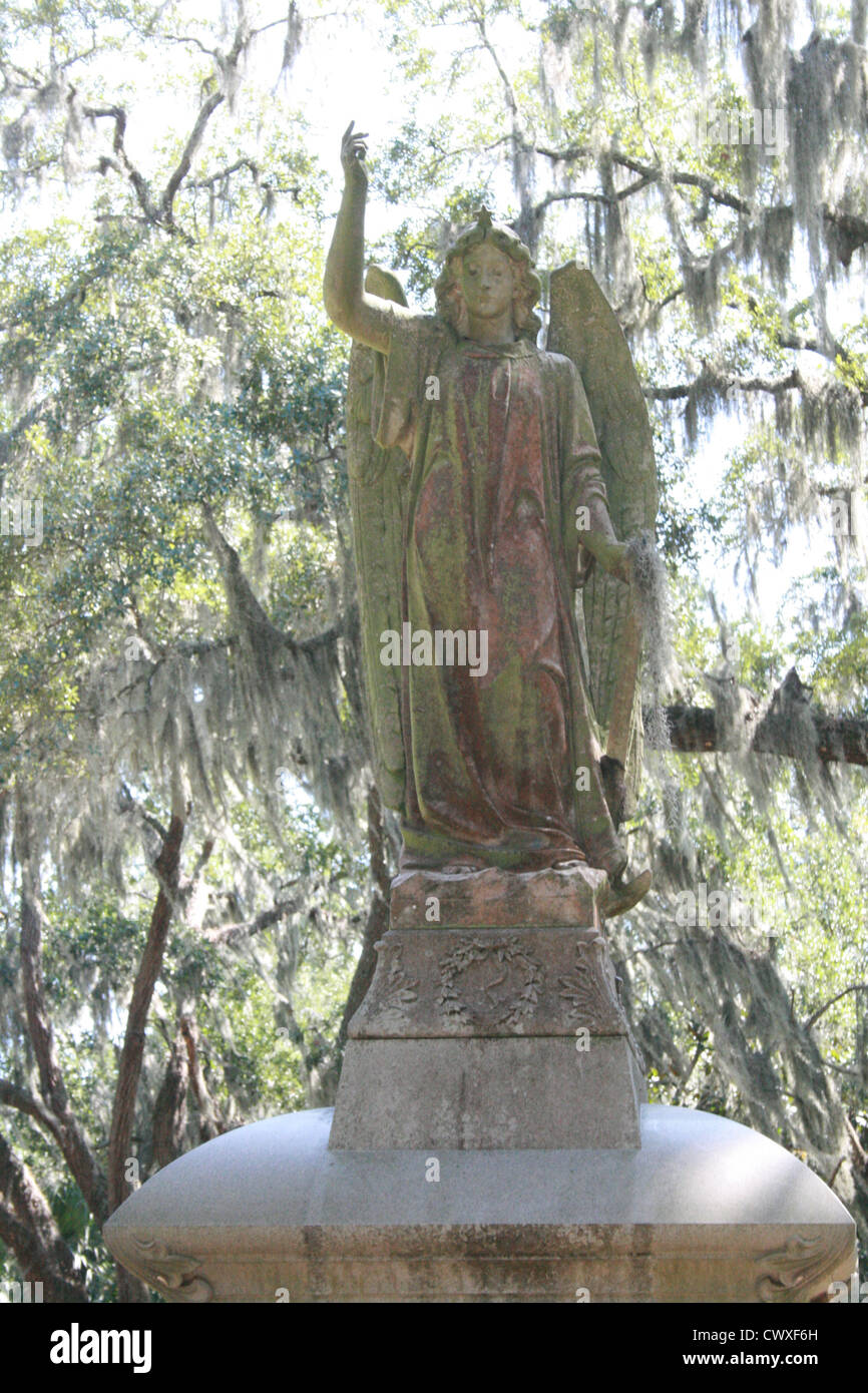 Engel-Statue Engel Savannah Georgia Ga Marmor alt antik Stockfoto