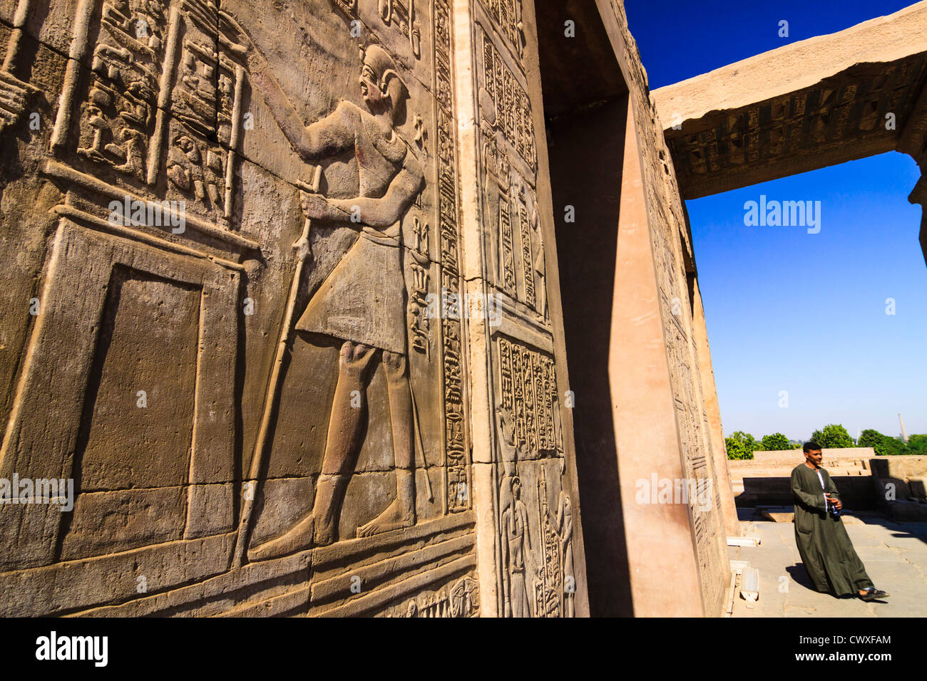 Ptolemäischen Tempel von Kom Ombo, Ägypten Stockfoto