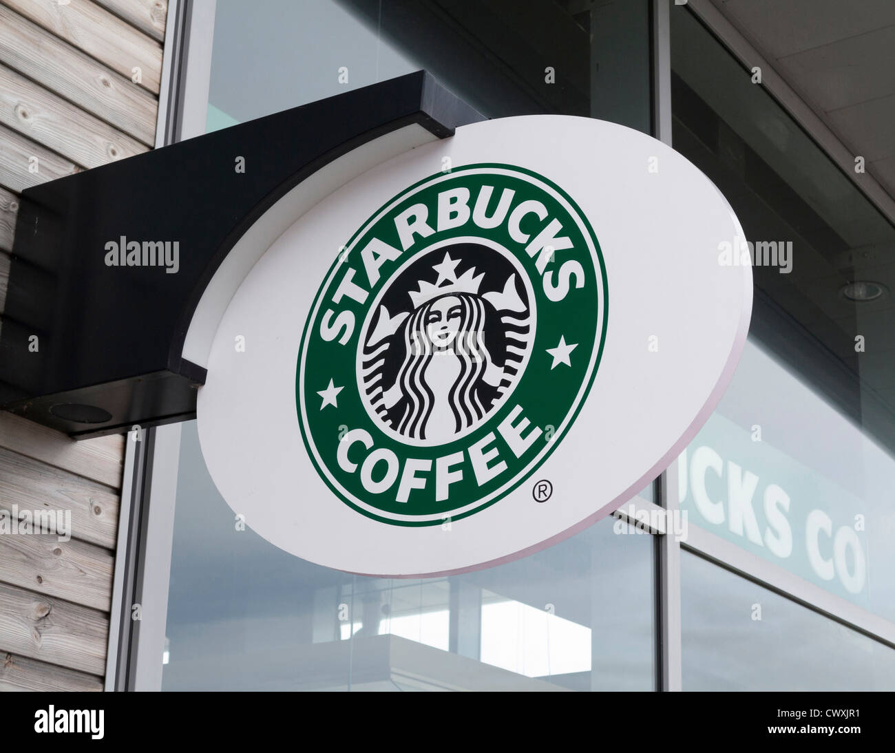 Starbucks Zeichen logo Stockfoto