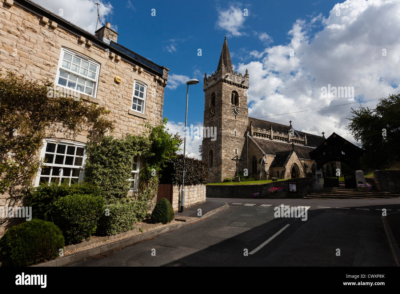 Allerheiligenkirche, Braham, in der Nähe von Wetherby in West Yorkshire. Stockfoto