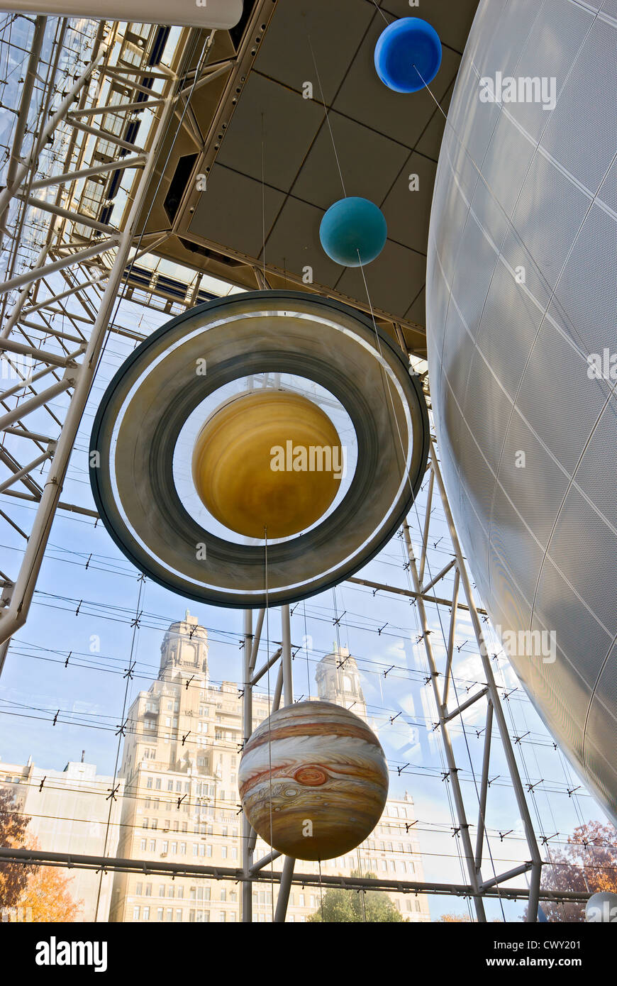 American Museum of Natural History, Rose Center for Earth and Space in New York City. Stockfoto