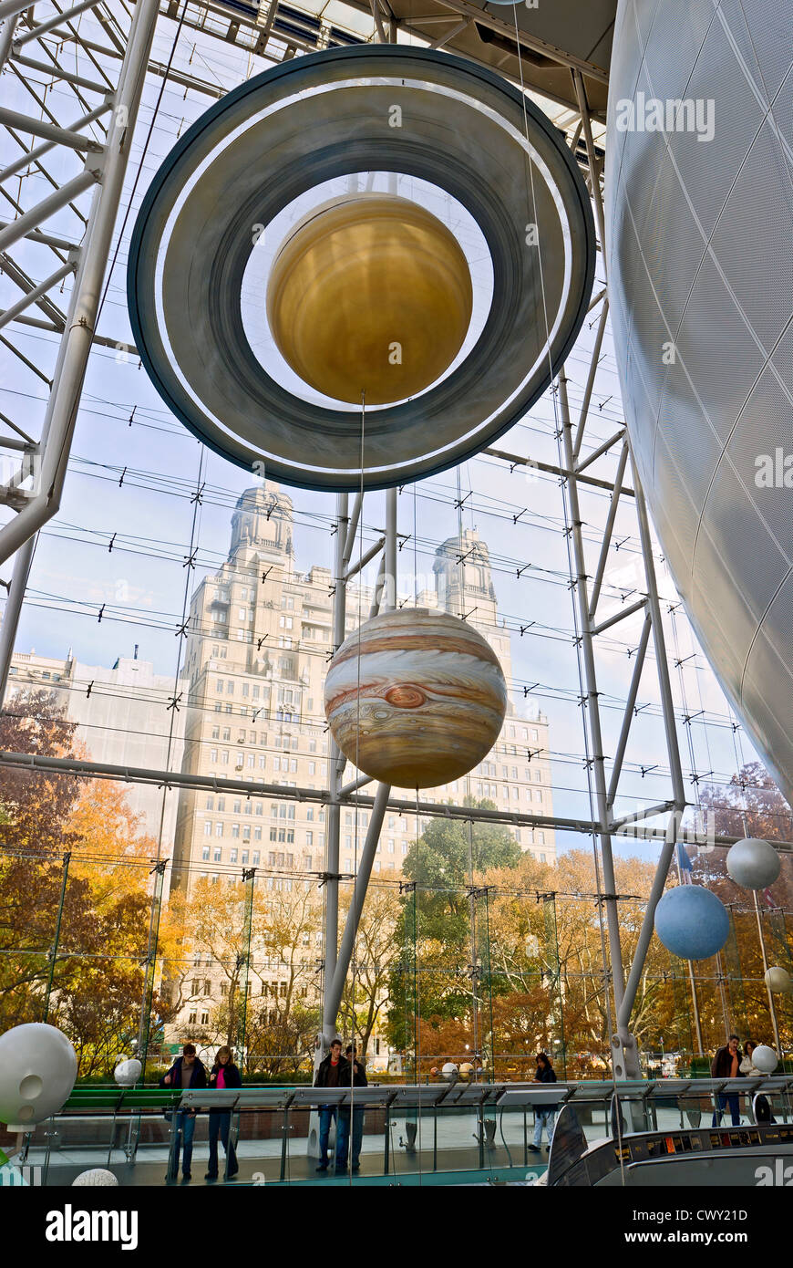 American Museum of Natural History, Rose Center for Earth and Space in New York City. Stockfoto