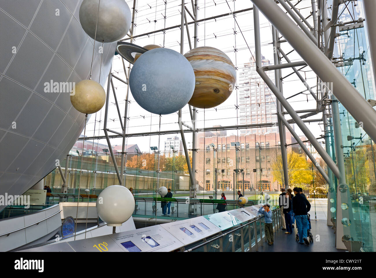 American Museum of Natural History, Rose Center for Earth and Space in New York City. Stockfoto