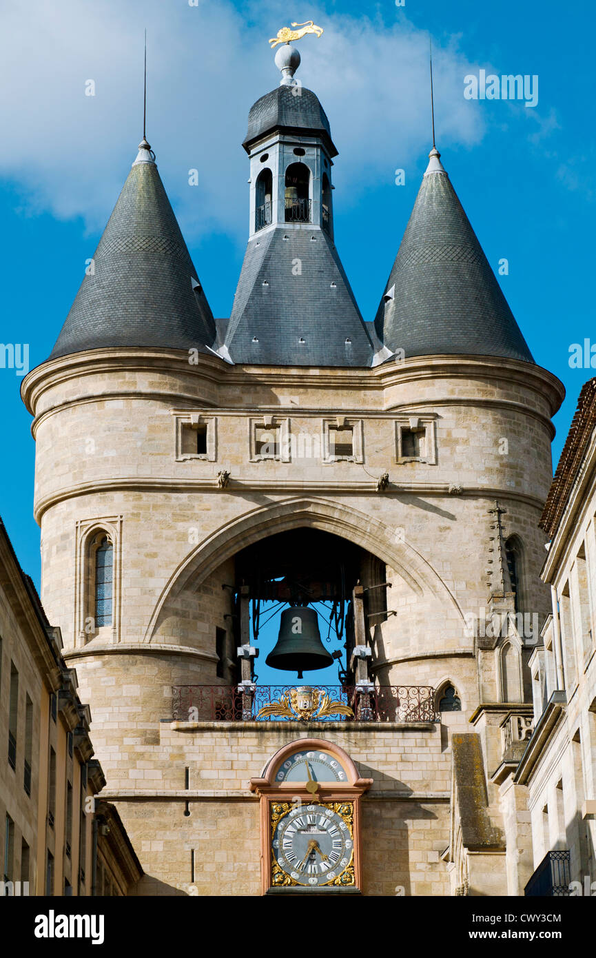 Tor von La Grosse Cloche, Bordeaux, Gironde, Aquitanien, Frankreich Stockfoto