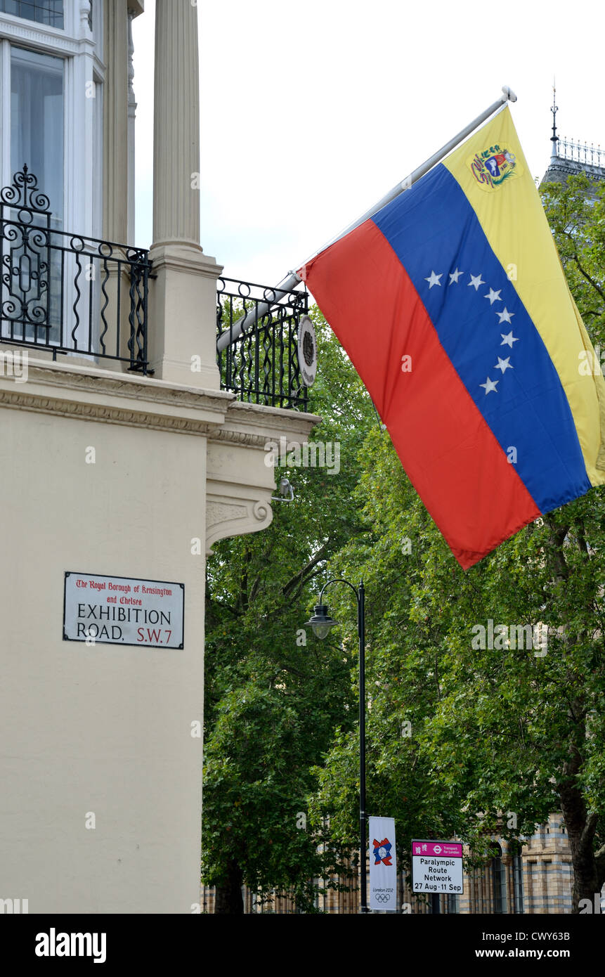 Venezuela Botschaft Großbritannien South kensington Stockfoto