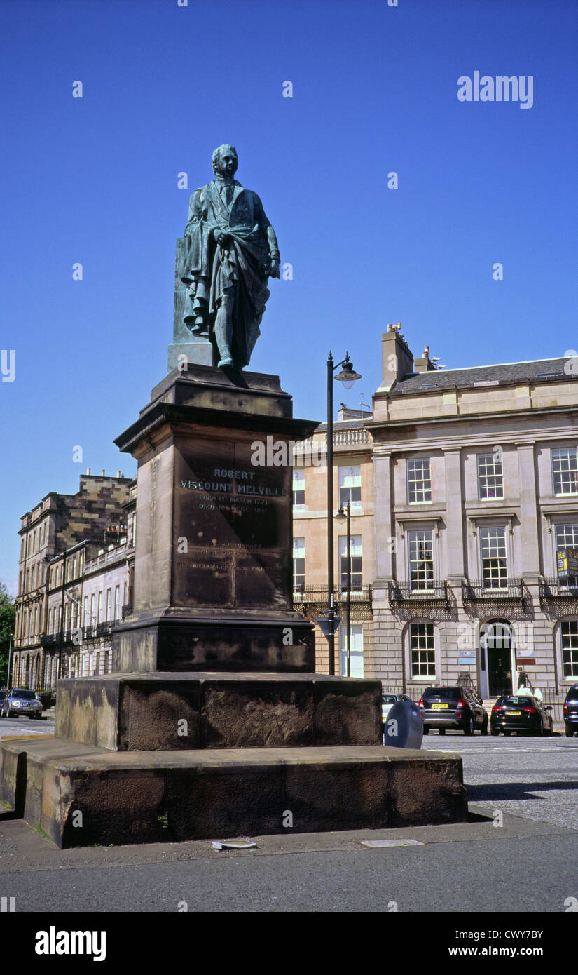 Statue von Robert Dundas, 2. Viscount Melville, Melville Street, neue Stadt, Edinburgh, Schottland, UK Stockfoto