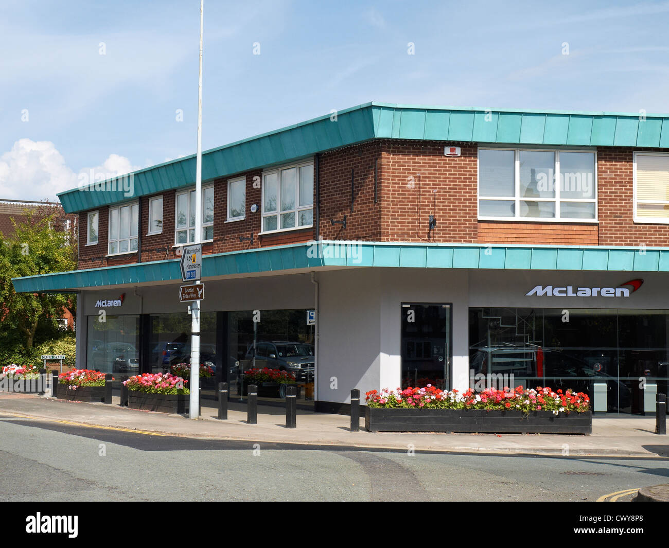 McLaren Cars Ausstellungsraum in Knutsford Cheshire UK Stockfoto