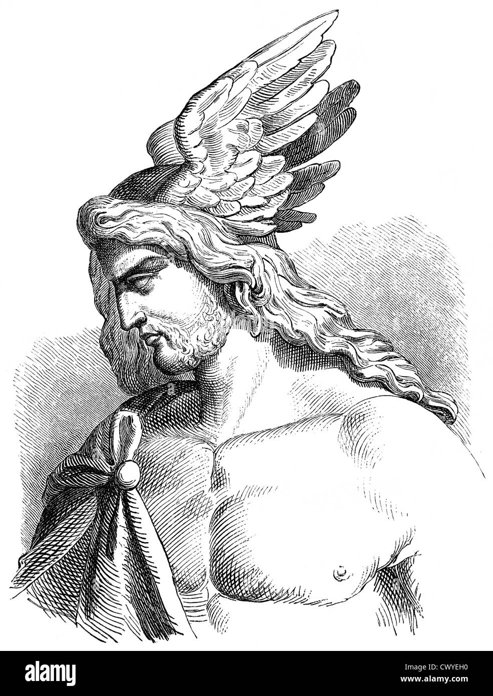 Arminius oder Armenius, 17 v. Chr. - 21 n. Chr., Häuptling der germanischen Cherusker, siegreiche General der Varus-Schlacht in Germanien, Stockfoto
