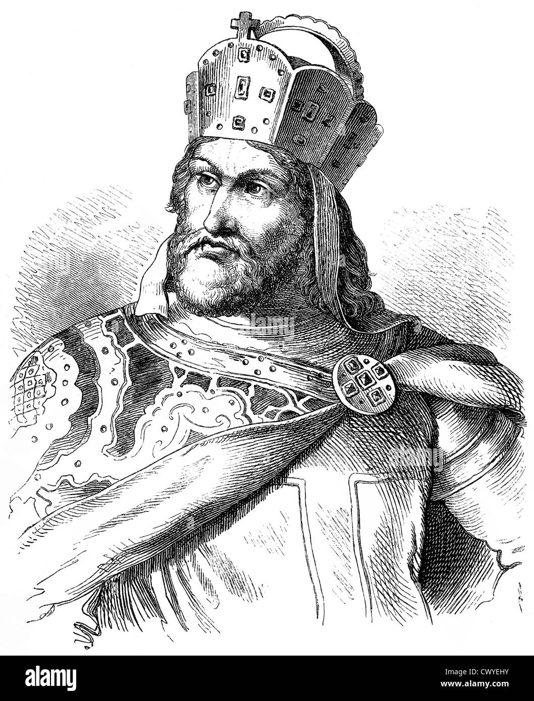 Friedrich ich Barbarossa, ca. 1122-1190, König von Deutschland und Deutsch Heiliger römischer Kaiser, Haus von Hohenstaufen Stockfoto