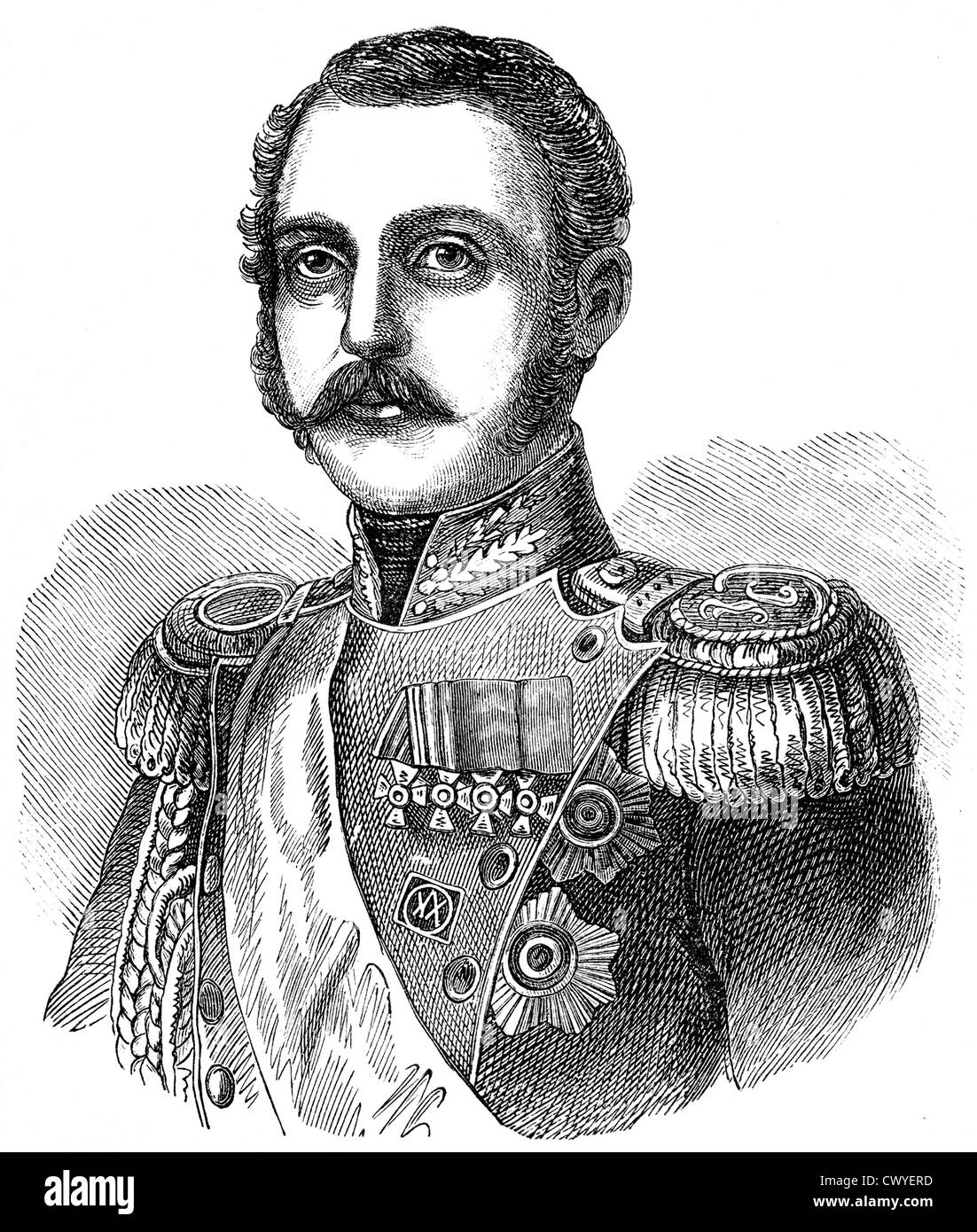 Alexander II Nikolajewitsch, 1818-1881, Kaiser von Russland aus dem Haus Romanow-Holstein-Gottorp, Stockfoto