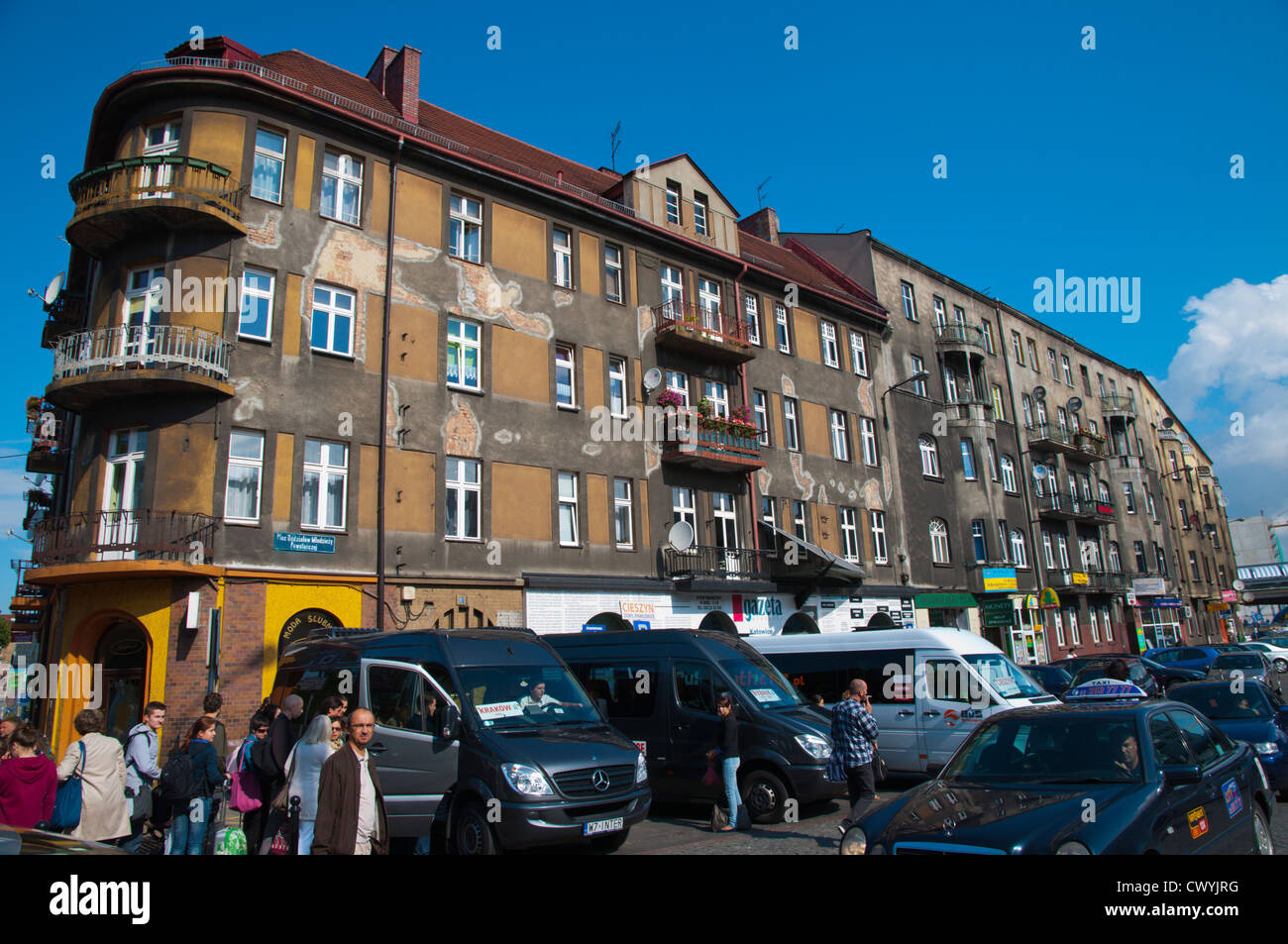 Plac Andrzeja Vorplatz Bahnhof Bahnhof Kattowitz Stadt Schlesien Polen